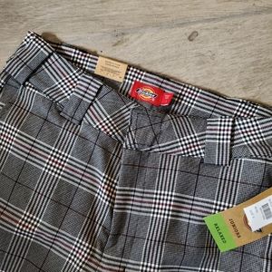 Brand NWT Dickies plaid pants from Tillys size 5